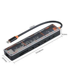 Adattatore 8 in 1 Type-C Hub