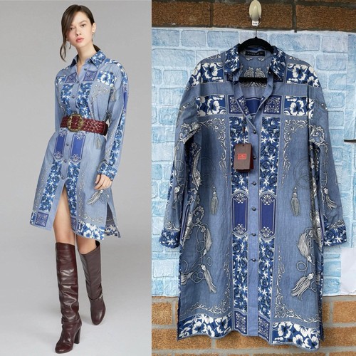 Abito camicia cotone - , stampato
