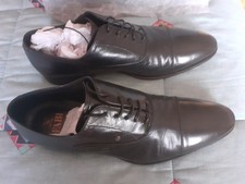 FRANCESINE SCARPE NERE ELEGANTI UOMO FABI MADE IN ITALY TG 44