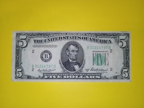 Banconota dollari usa 1950 b - banconota, 5