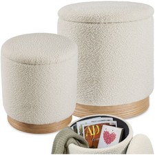 Set Di 2 Pouf Contenitori