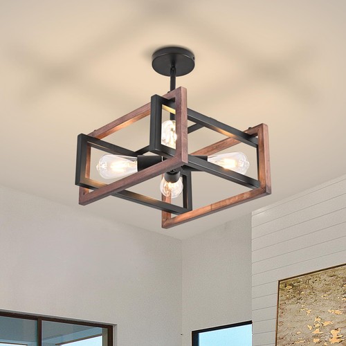 Light farmhouse ceiling - 4-light,