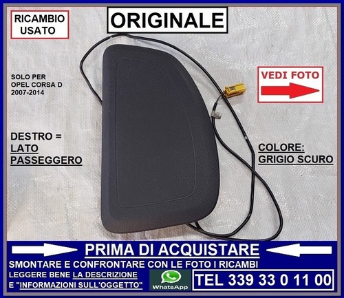 Airbag sedile anteriore destro - airbag,