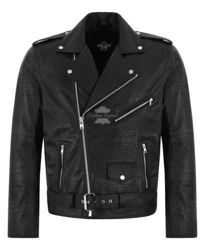 Giacca pelle uomo brando - uomo,