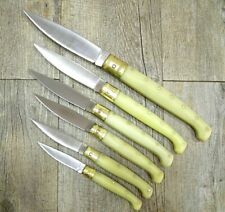 COLTELLO SARDEGNA  SARDO PATTADA MANICO RESINA Gialla uso quotidiano Ruju'