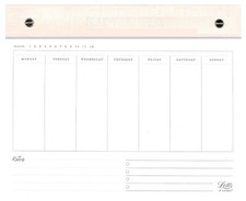 Calendario da Tavolo Perpetuo Settimanale  Letts of  London"CONSCIOUS" 20x25 cm.