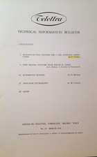 Telettra. Bollettino tecnico