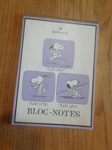 Vintage bloc notes - bloc-notes, snoopy