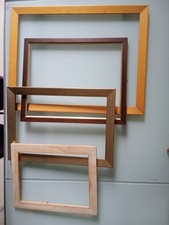 4 cornici in legno vuote diversi formati
