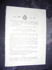 REGIO DECRETO del 1909 punzone stemma Reale per bollatura misure vetro liquidi