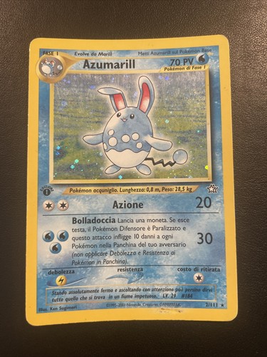 Pokemon azumarill 002 - 002/111, holo