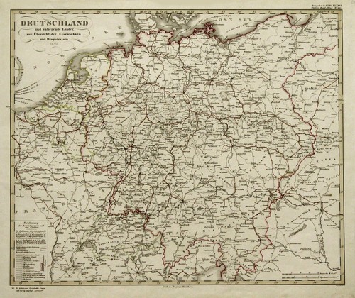 Germania fisica mappa - fisica,