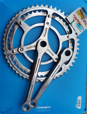 NERVAR MADE IN FRANCE GUARNITURA ACCIAIO LEGA LEGGERA 52/42 GUARNIZIONE BICI VINTAGE