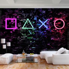 Giochi gamer playstation TESSUTO NON TESSUTO FOTOMURALE 3D CAMERA DEI BAMBINI CARTA DA PARATI IMMAGINE DA PARETE XXL