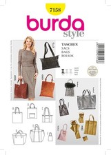 Burda B7158 - Cartamodello per Realizzare Borsa da Donna Multiuso 19 x 13 cm