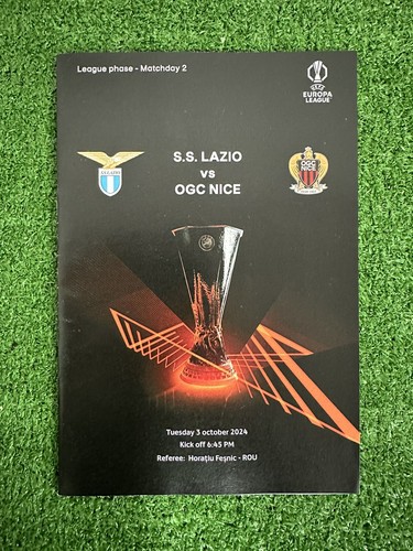 Lazio match program - lazio,