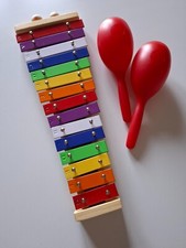 Set strumenti musicali, maracas e metallofono
