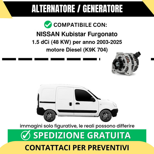 Alternatore nissan kubistar - nissan,