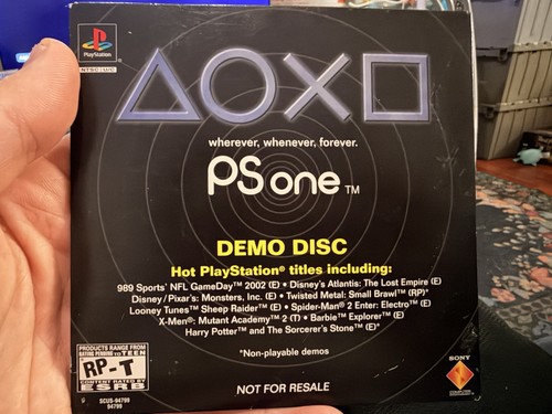 Ps1 psone demo disc sony - psone,