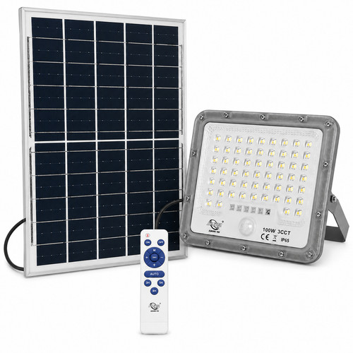Faretto led solare 100w - led,