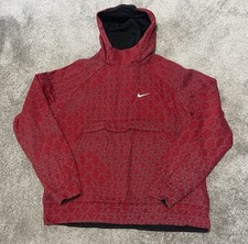 Maglione pullover vintage Nike Air Max reversibile con cappuccio rosso taglia large XL