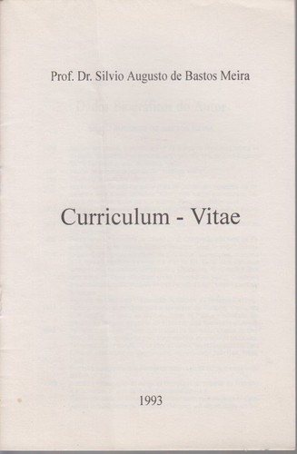 Curriculum vitae meira - curriculum,