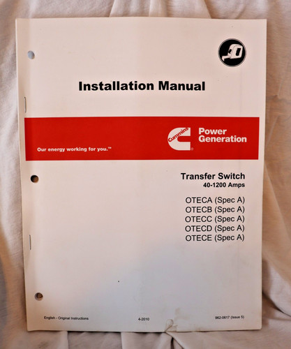 962 0617 cummins - cummins, onan