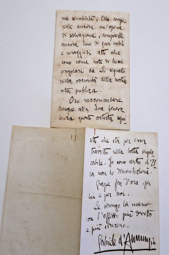 Gabriele annunzio lettera - d'annunzio, di