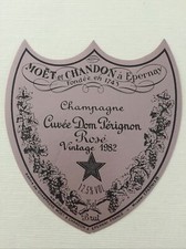 Une étiquette champagne - une, de