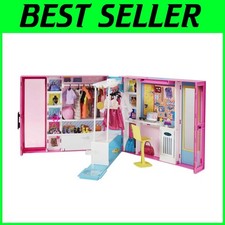 Playset armadio dei sogni con 30+ accessori moda bambola