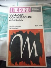 libro colloqui con mussolini
