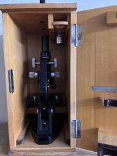 Microscopio Leitz Wetzlar Con Box In Legno E Chiave