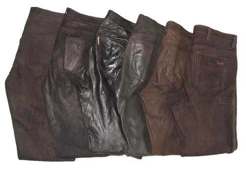 Pantaloni pelle per - pelle, uomo