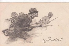 A8976) WW1 "SAVOIA!!" ASSALTO ALLA BAIONETTA.