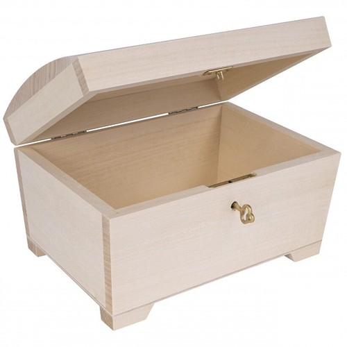Scatola legno con chiave - con,