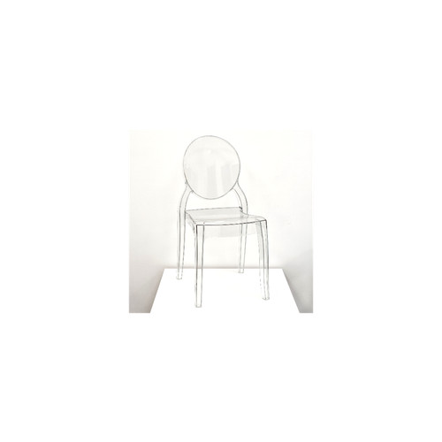 Sedia trasparente in - trasparente,