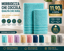 Set 2 Asciugamani Bagno 80%