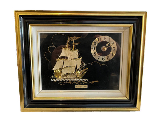 Orologio quadro veliero nave