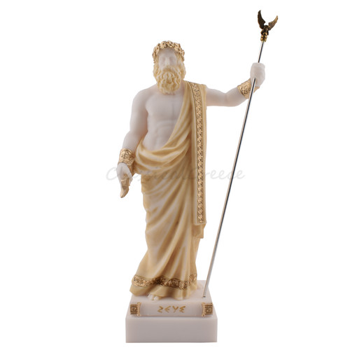 Statua antico dio greco zeus - greco,