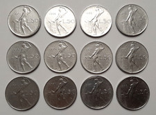 50 LIRE VULCANO 1954, 1955, 1956, 1957 e 1959 - NON COMUNI -REPUBBLICA ITALIANA