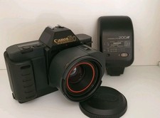 Canon T80 + Prime 50mm + Flash Speedlight 200M. Come nuova.  Testata.