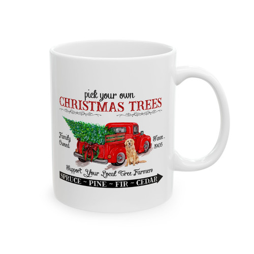 Tazza alberi natale casale - di,