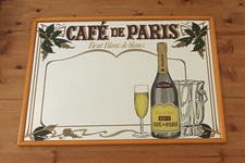 Specchio vintage Cafe De Paris Brut Blanc Des Blancs mirror Breweriana Pub
