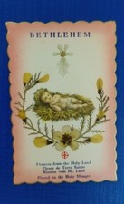 BETLEMME FIORI DI TERRA SANTA IN SANTINO CON APPLICAZIONI DI FIORI