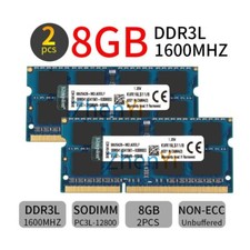 16 GB 2x 8 GB 4 GB DDR3L1600 MHz PC3L-12800S SODIMM computer portatile memoria RAM Kingston blu