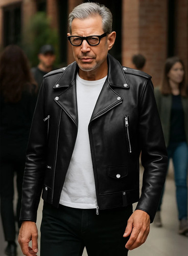 Giacca motociclista uomo nera - giacca,