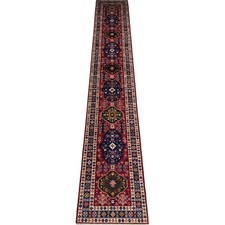 Tappeto runner in lana tribale
