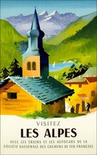 290347 Visitez Les Alpes 1958