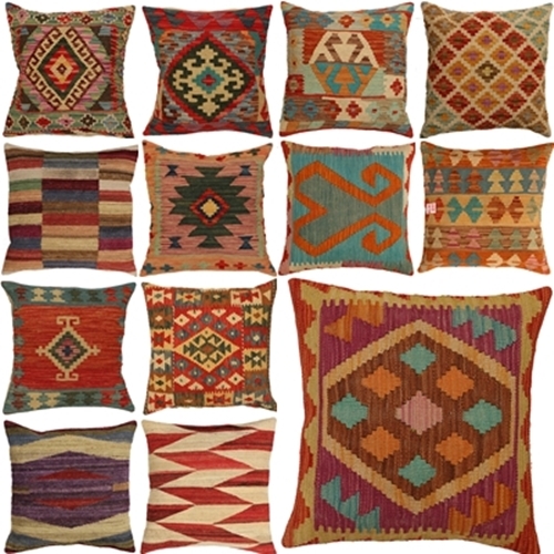 Copricuscino kilim fatto - copricuscino,