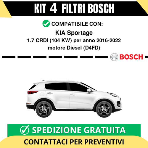 Kit bosch filtri tagliando - filtri,